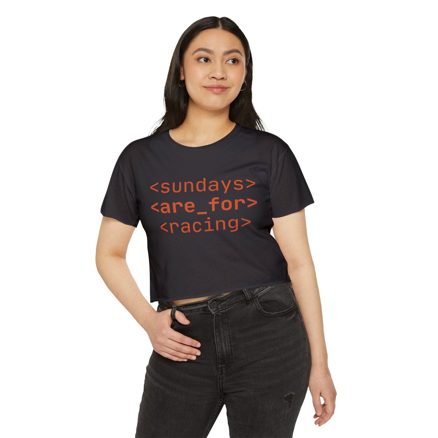 Sundays Are For Racing Crop Top
