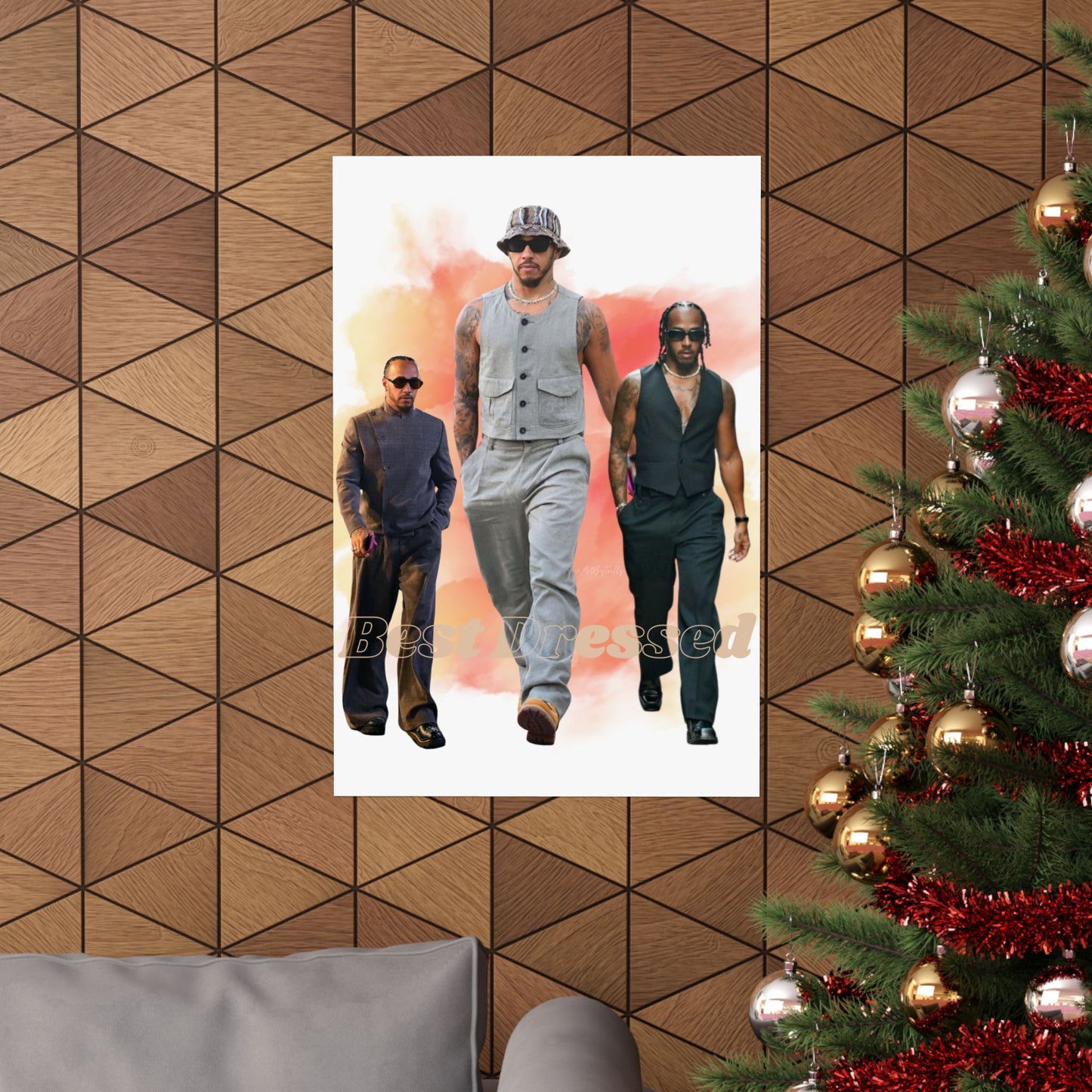 Poster Print, Lewis Hamilton Fan Art