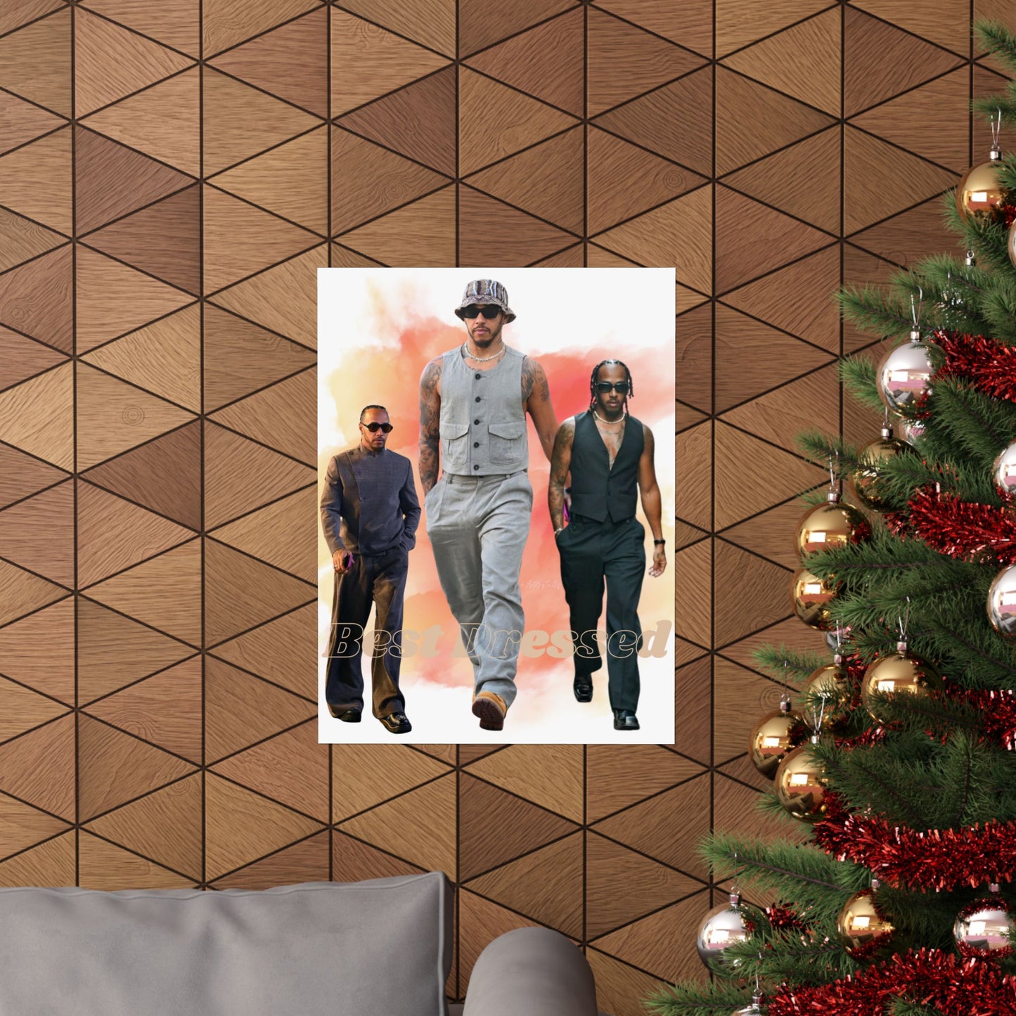 Poster Print, Lewis Hamilton Fan Art