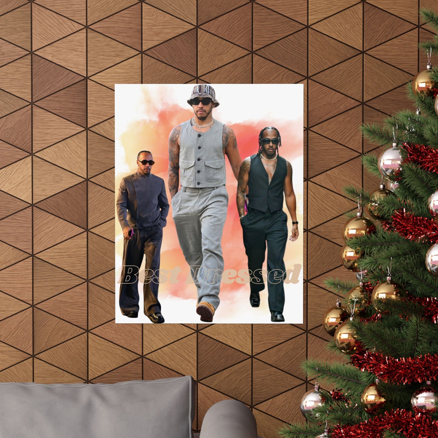 Poster Print, Lewis Hamilton Fan Art