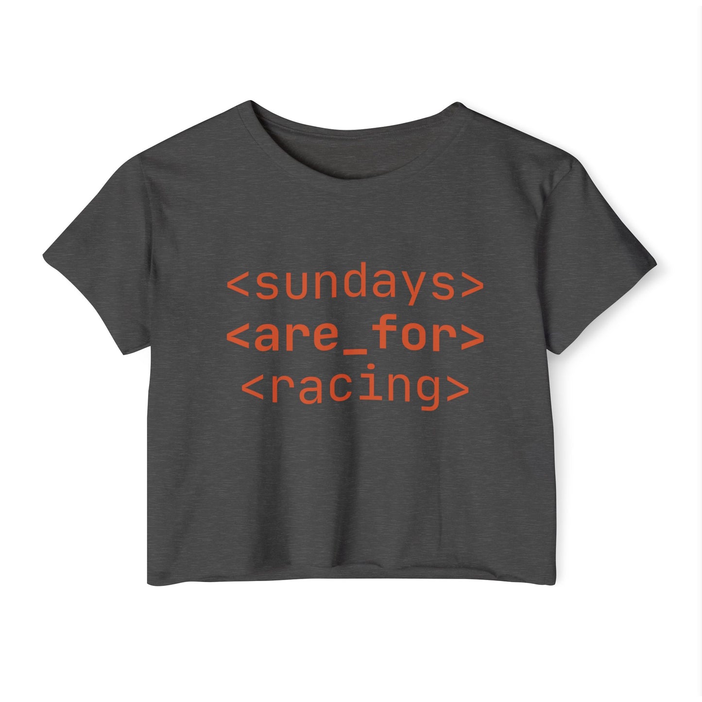 Sundays Are For Racing Crop Top