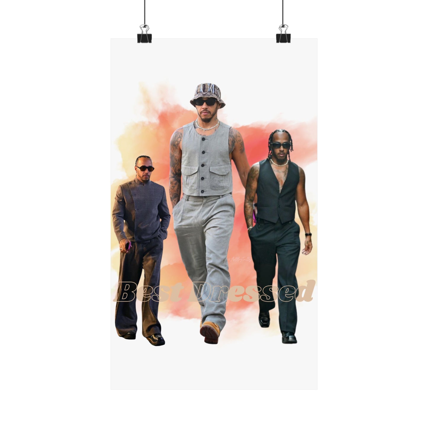 Poster Print, Lewis Hamilton Fan Art
