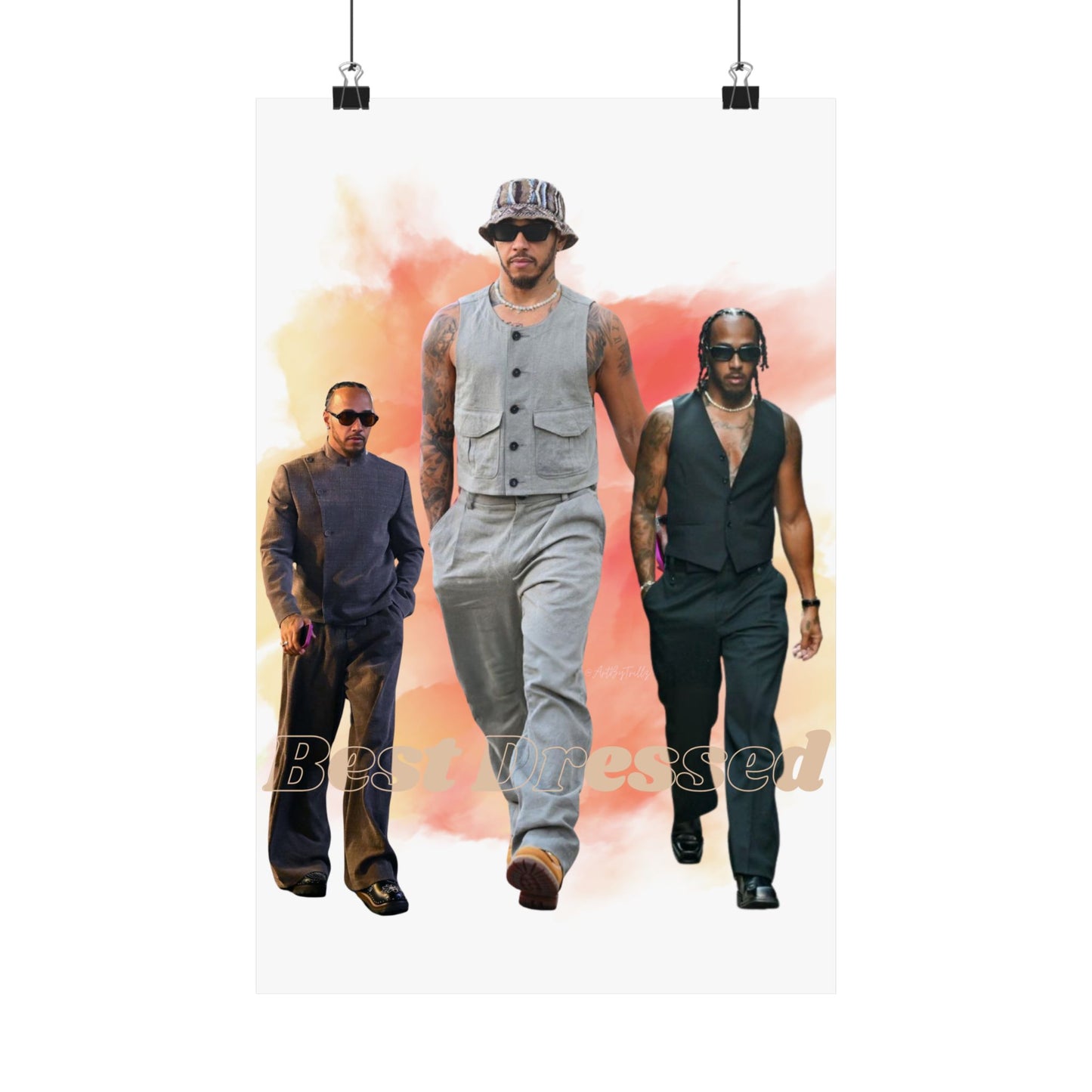 Poster Print, Lewis Hamilton Fan Art