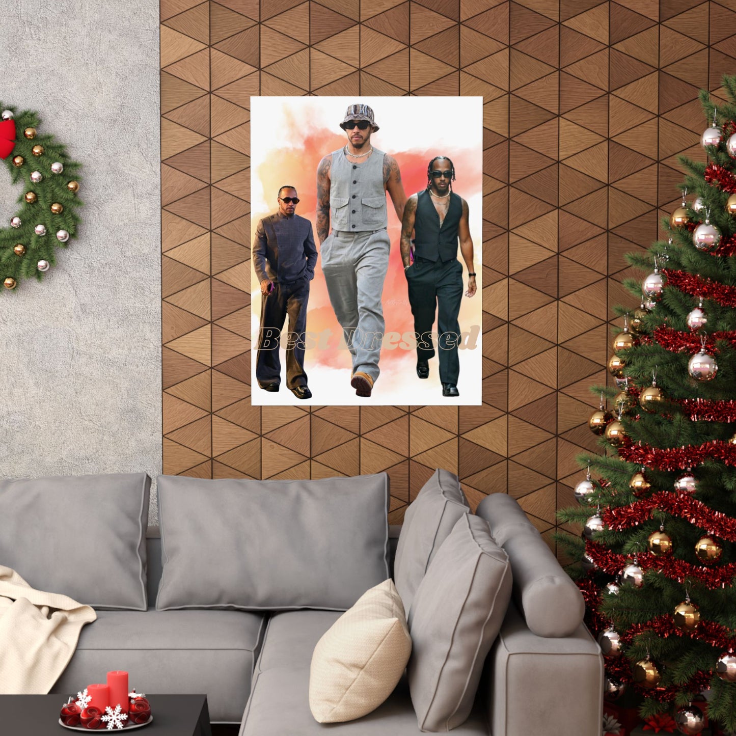 Poster Print, Lewis Hamilton Fan Art