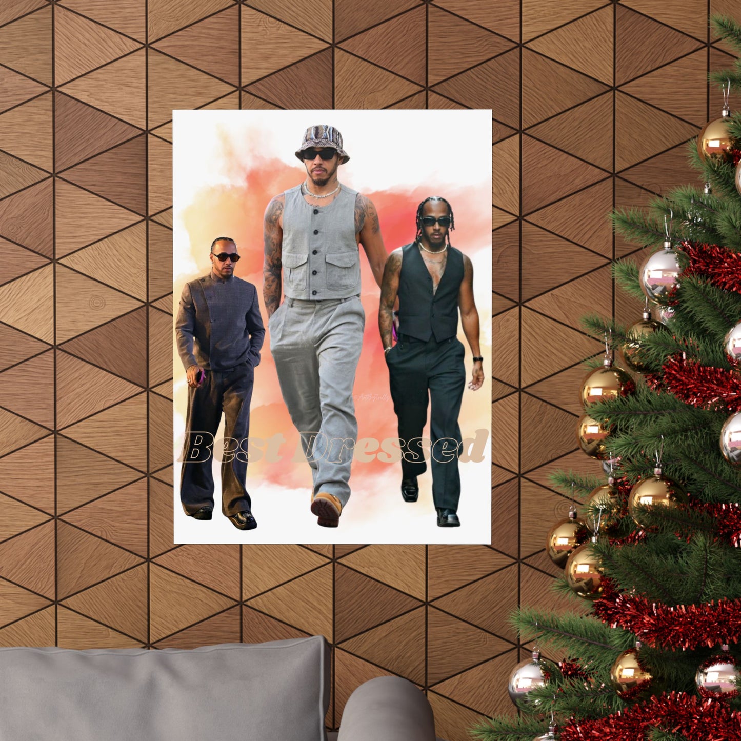 Poster Print, Lewis Hamilton Fan Art