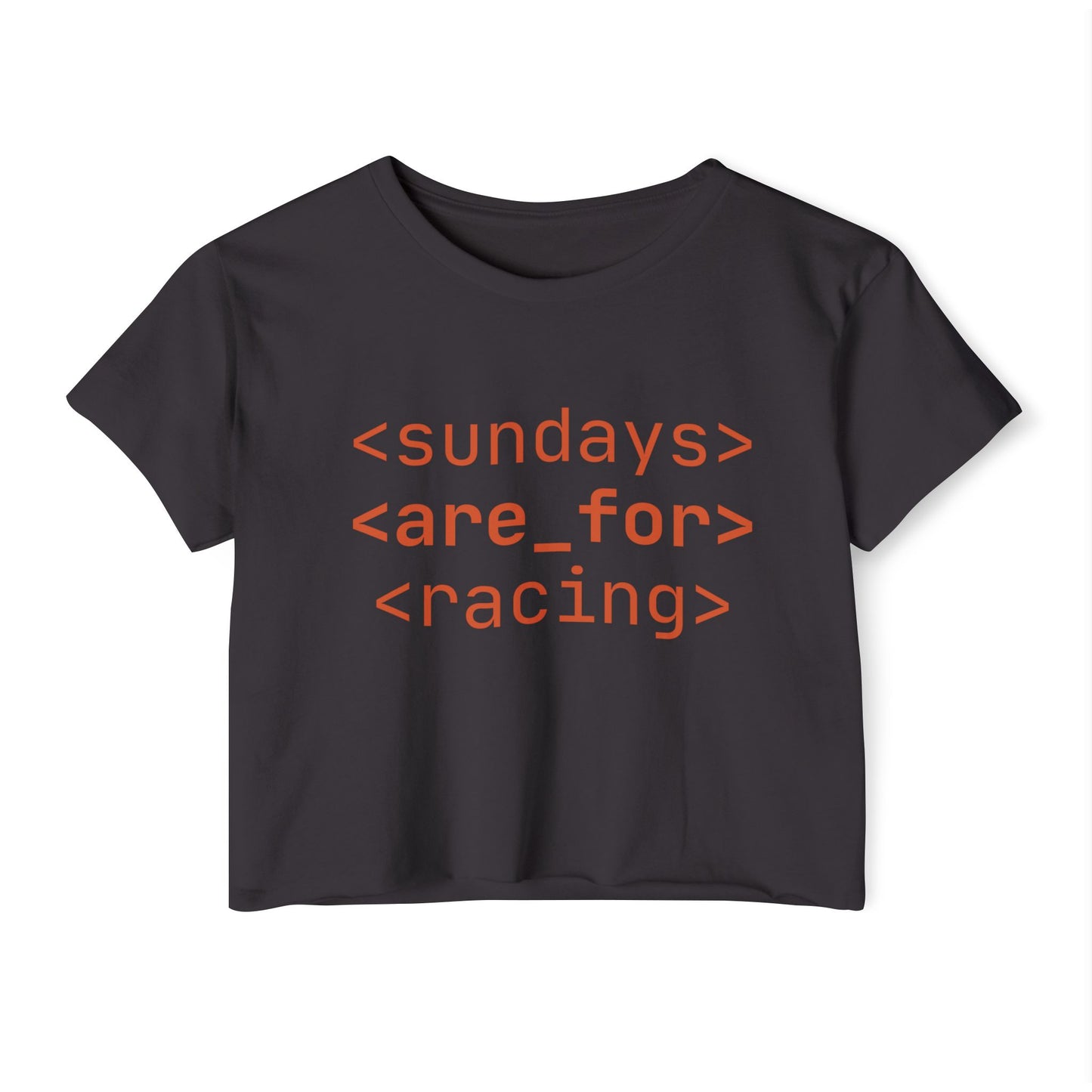 Sundays Are For Racing Crop Top