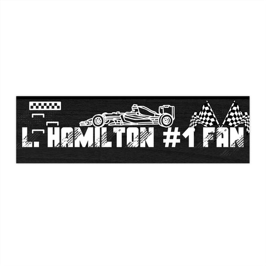 L. Hamilton #1 Fan Bumper Sticker