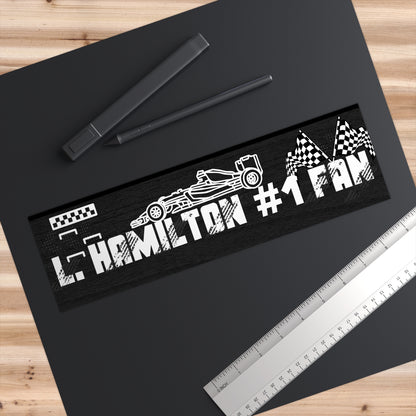 L. Hamilton #1 Fan Bumper Sticker
