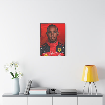Canvas Print, Lewis Hamilton Headshot Ferrari 2025