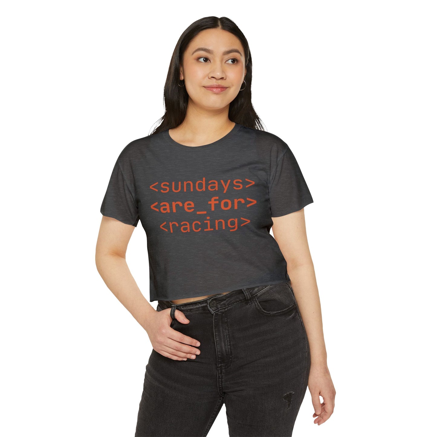 Sundays Are For Racing Crop Top